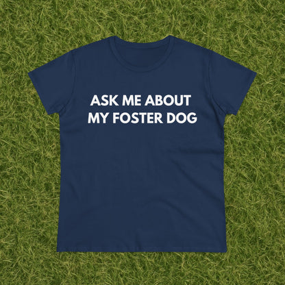 Ask Me -- Women's Midweight Cotton Tee