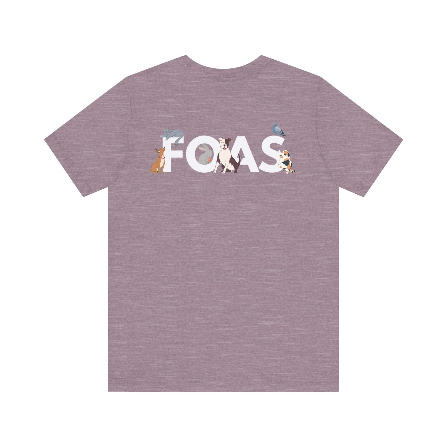 FOAS Pets Back Printed Cotton Jersey Tee