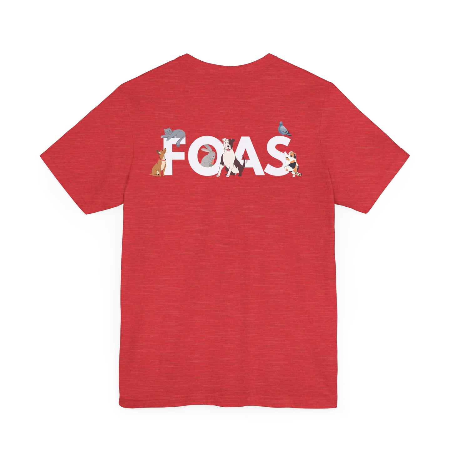 FOAS Pets Back Printed Cotton Jersey Tee