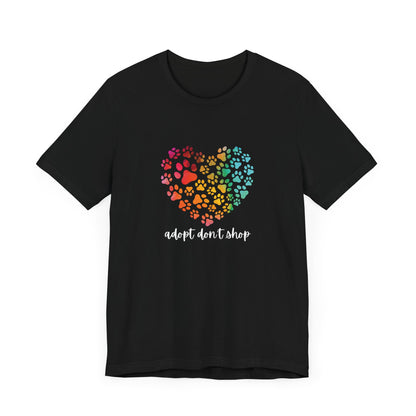 Adopt Don't Shop Hearts - Unisex Tee