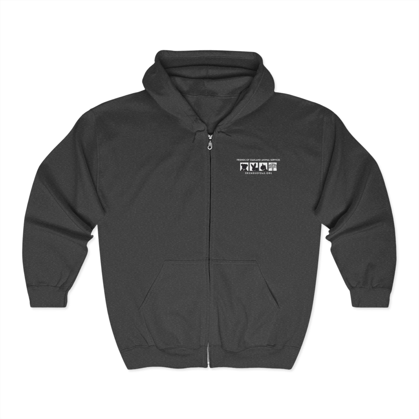 Pawsitively Oakland Unisex Heavy Blend™ Full Zip Hooded Sweatshirt