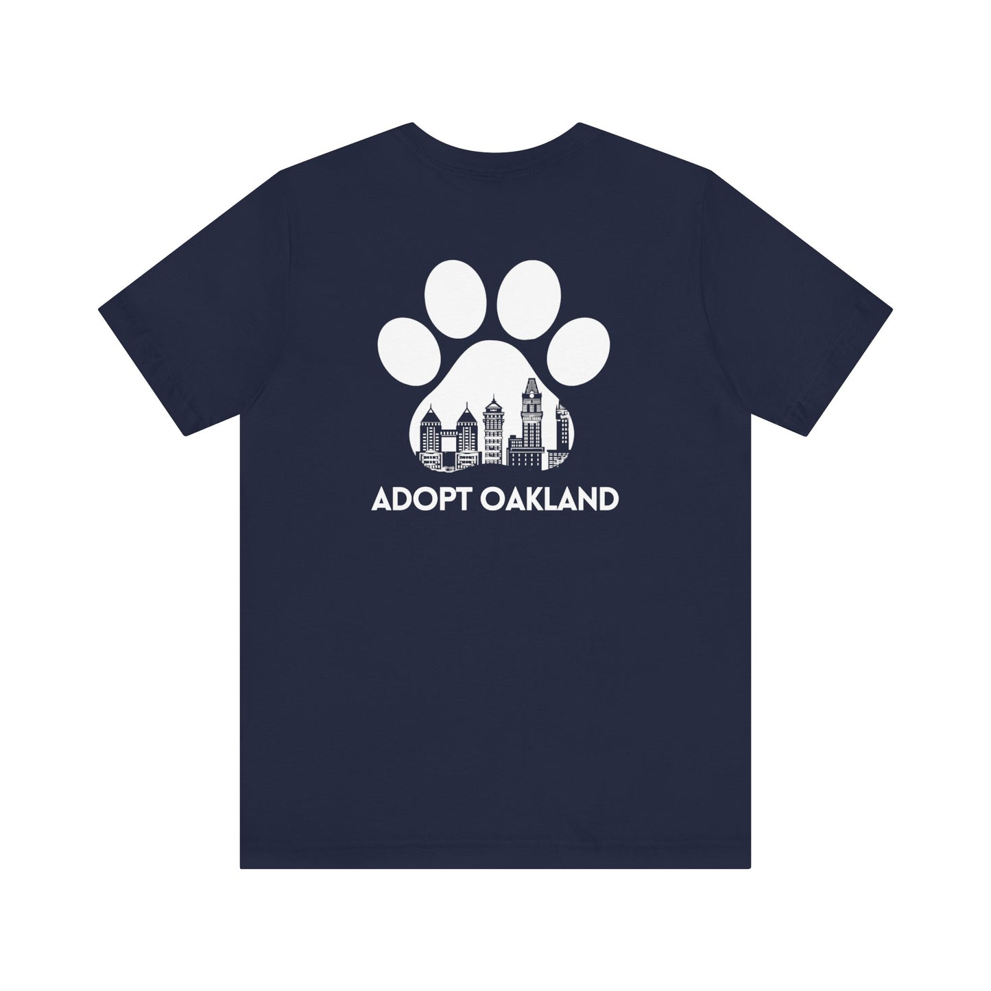 Back- Printed Adopt Oakland Unisex Short Sleeve