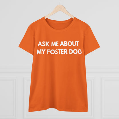 Ask Me -- Women's Midweight Cotton Tee