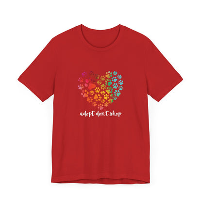 Adopt Don't Shop Hearts - Unisex Tee