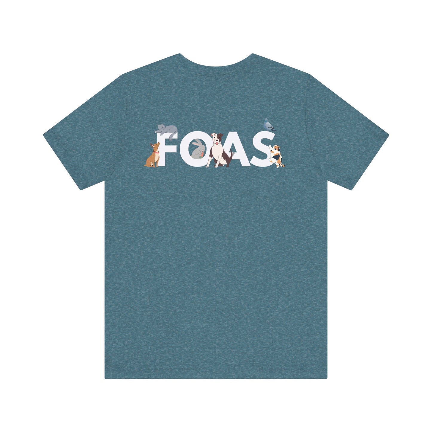 FOAS Pets Back Printed Cotton Jersey Tee