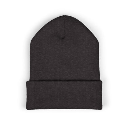OAS Custom Embroidered Classic Cuffed Beanie - Bright Yellow Paw Print Design