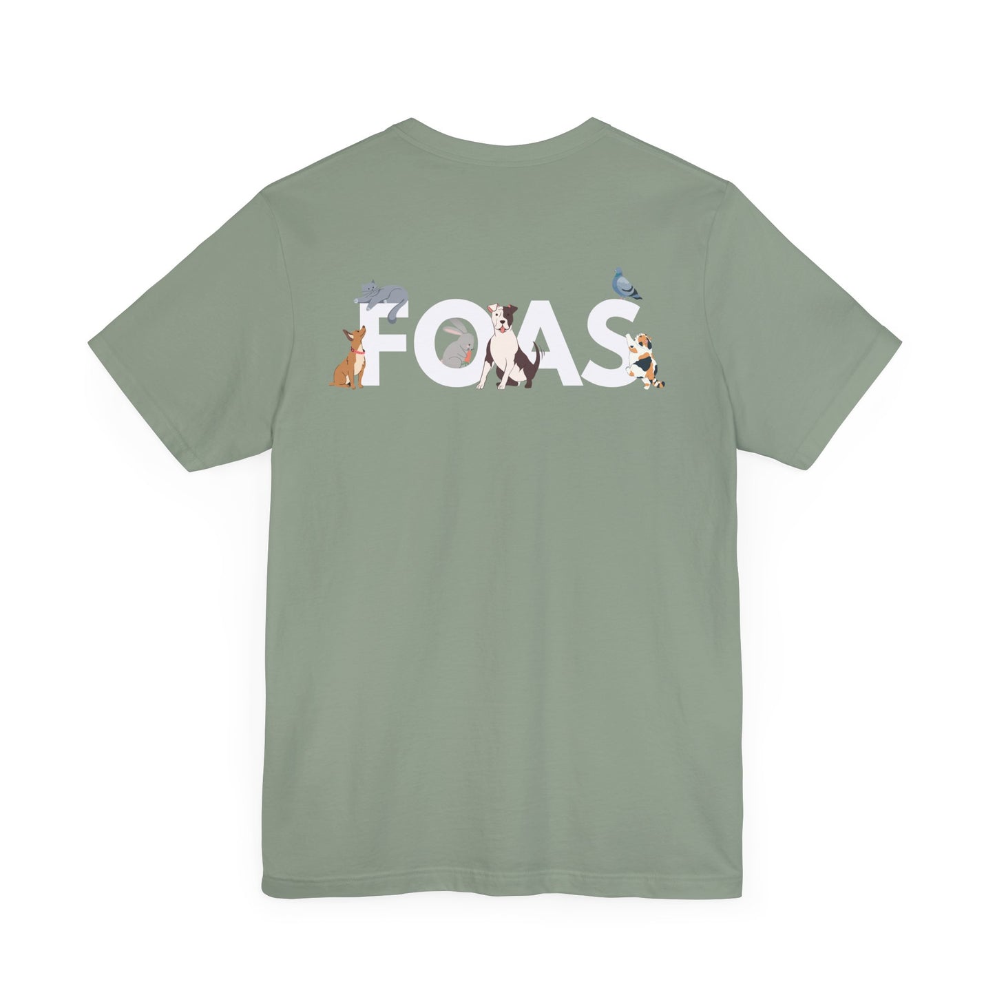 FOAS Pets Back Printed Cotton Jersey Tee