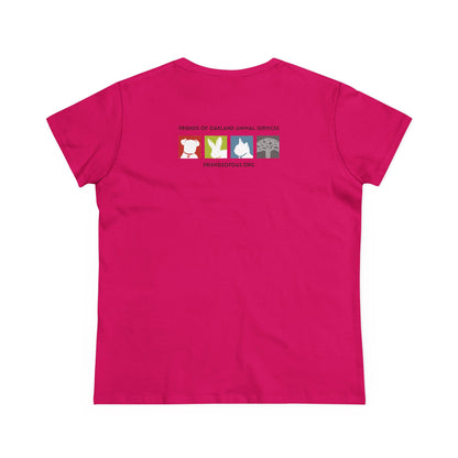 Spay and Neuter Women's Midweight Cotton Tee - Support Animal Welfare