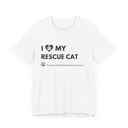 I Love my Rescue Cat Unisex Tee