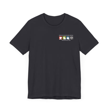 Back-Printed FOAS Logo - Unisex Short Sleeve Tee