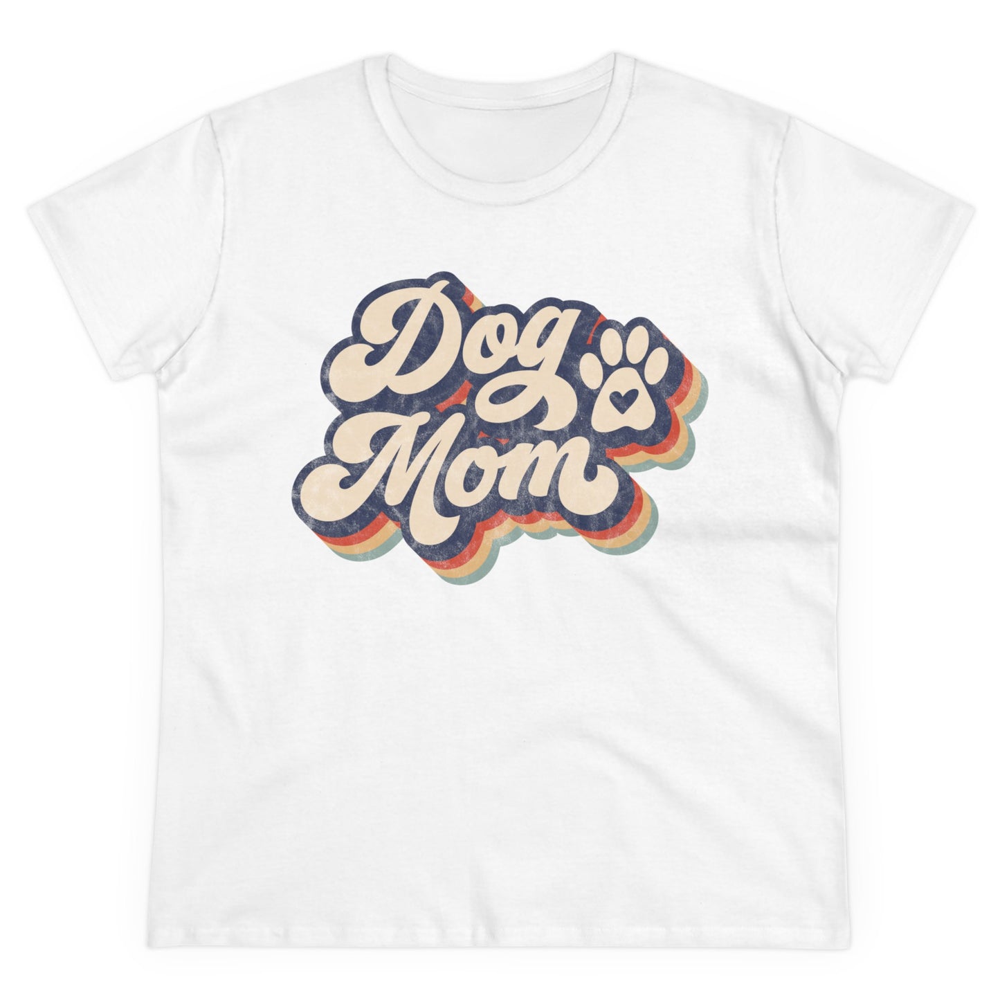 Dog Mom Women's Midweight Cotton Tee