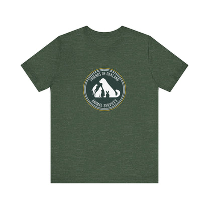 Baseball Friends of Oakland Animal Services Tee - Unisex Jersey Short Sleeve Animal Lovers Shirt