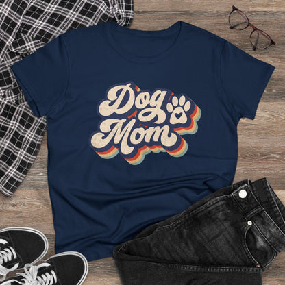 Dog Mom Women's Midweight Cotton Tee