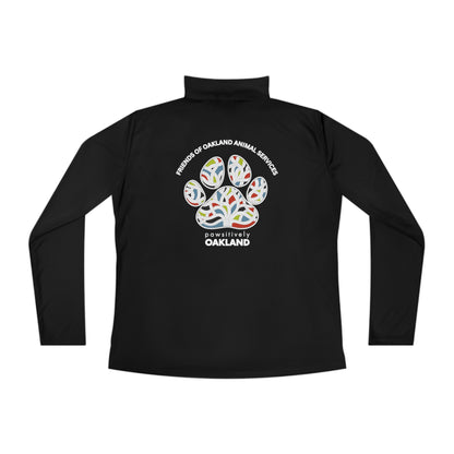 Pawsitively Oakland Ladies Quarter-Zip Pullover