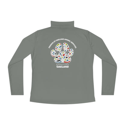 Pawsitively Oakland Ladies Quarter-Zip Pullover