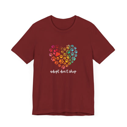 Adopt Don't Shop Hearts - Unisex Tee