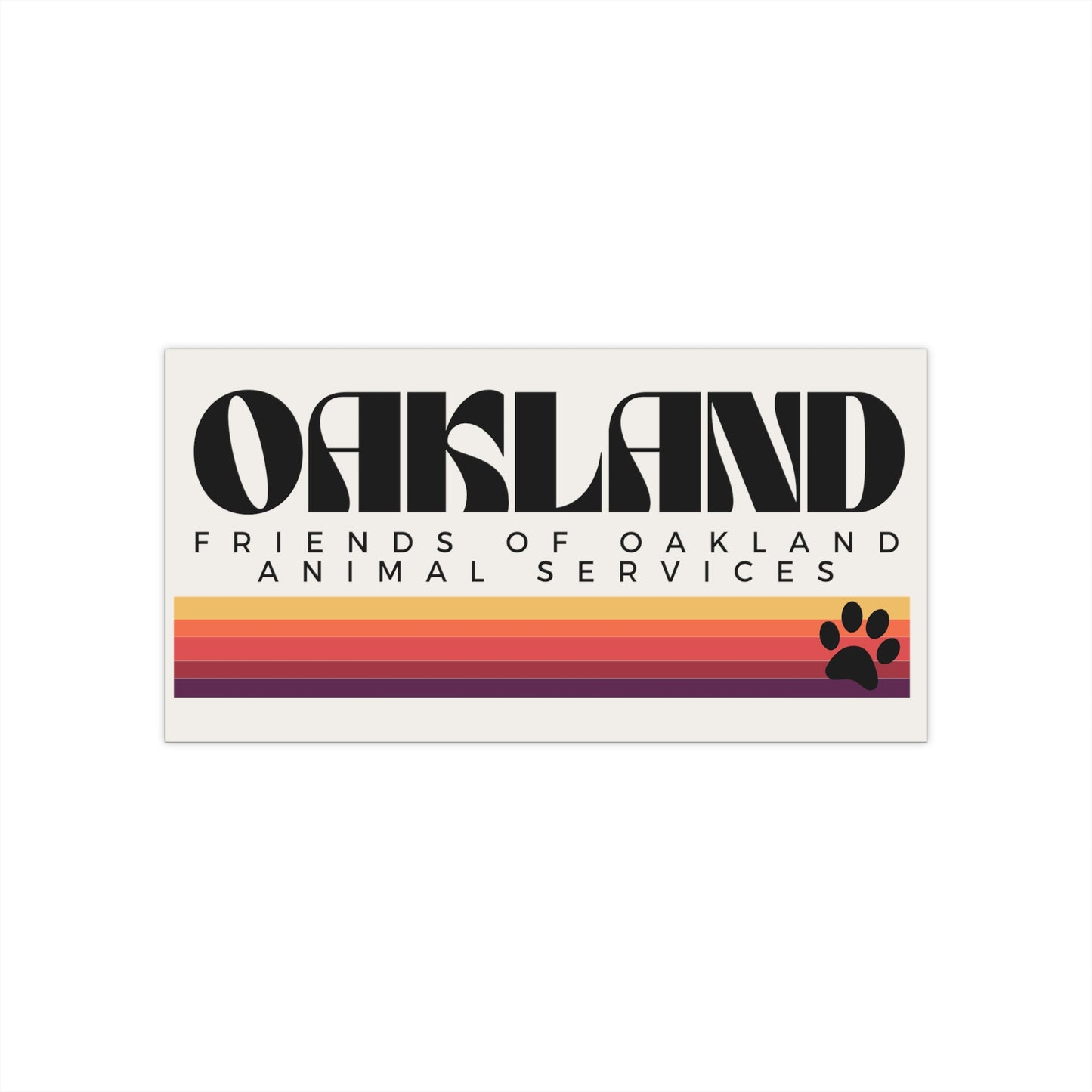 Oakland Retro Bumper Stickers