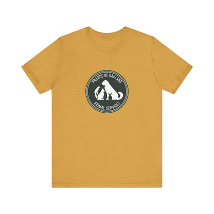 Baseball Friends of Oakland Animal Services Tee - Unisex Jersey Short Sleeve Animal Lovers Shirt