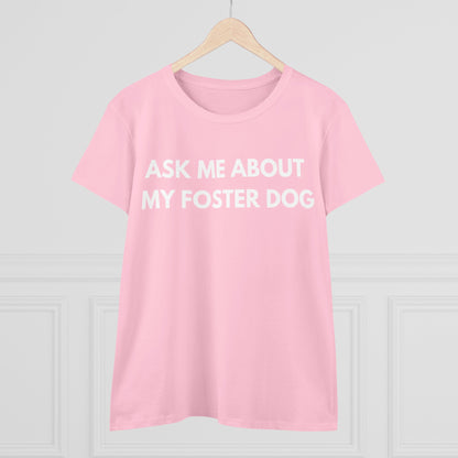 Ask Me -- Women's Midweight Cotton Tee