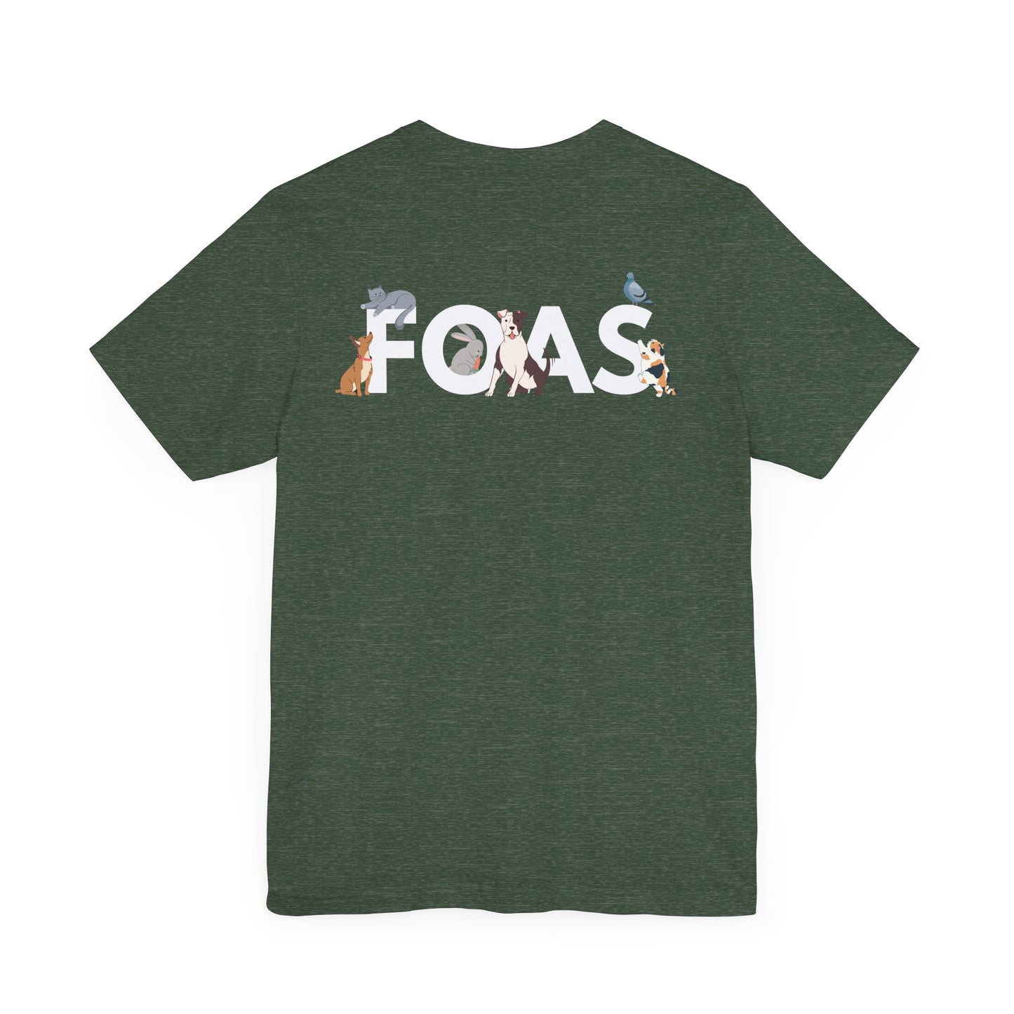 FOAS Pets Back Printed Cotton Jersey Tee