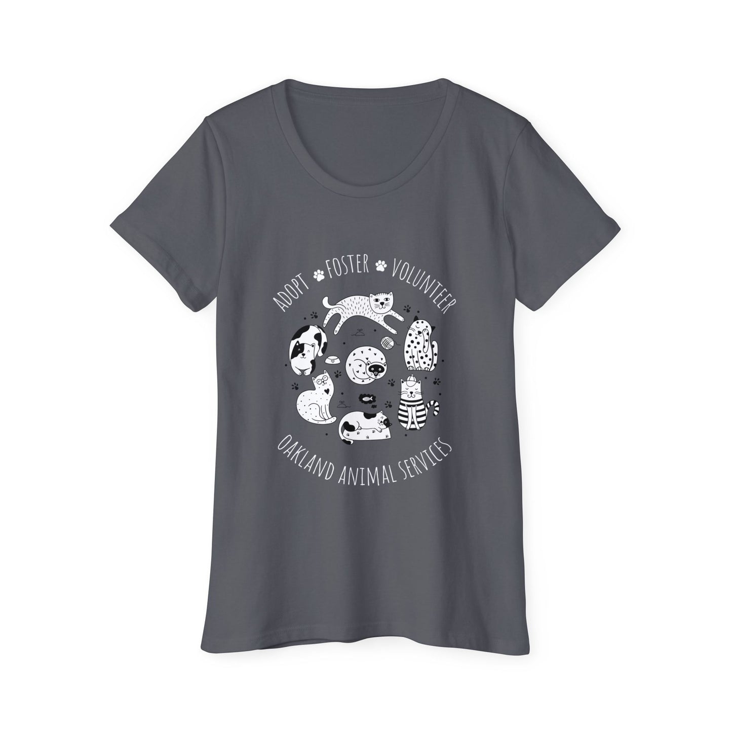 Adopt, Foster, Volunteer Cat Women's Organic Short Sleeve T-Shirt