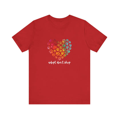 Adopt Don't Shop Hearts - Unisex Tee