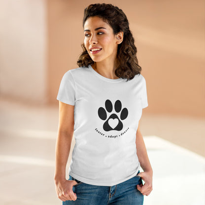 Helping Paw Women's Midweight Cotton Tee