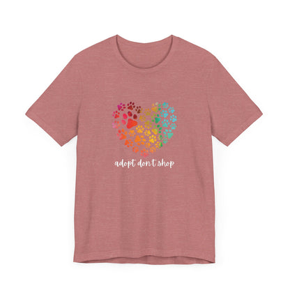 Adopt Don't Shop Hearts - Unisex Tee