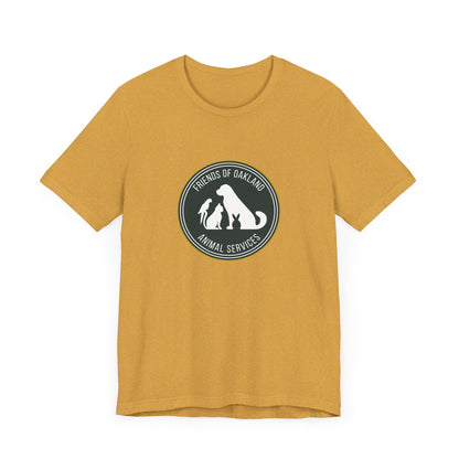 Baseball Friends of Oakland Animal Services Tee - Unisex Jersey Short Sleeve Animal Lovers Shirt