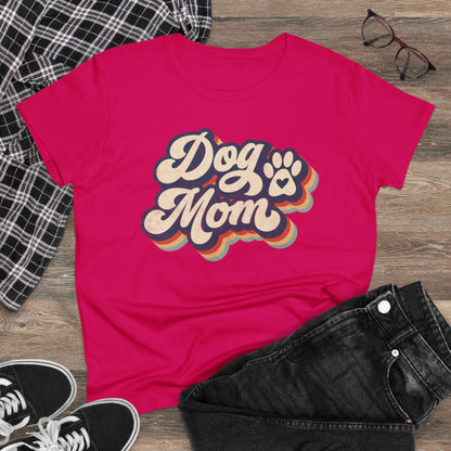 Dog Mom Women's Midweight Cotton Tee