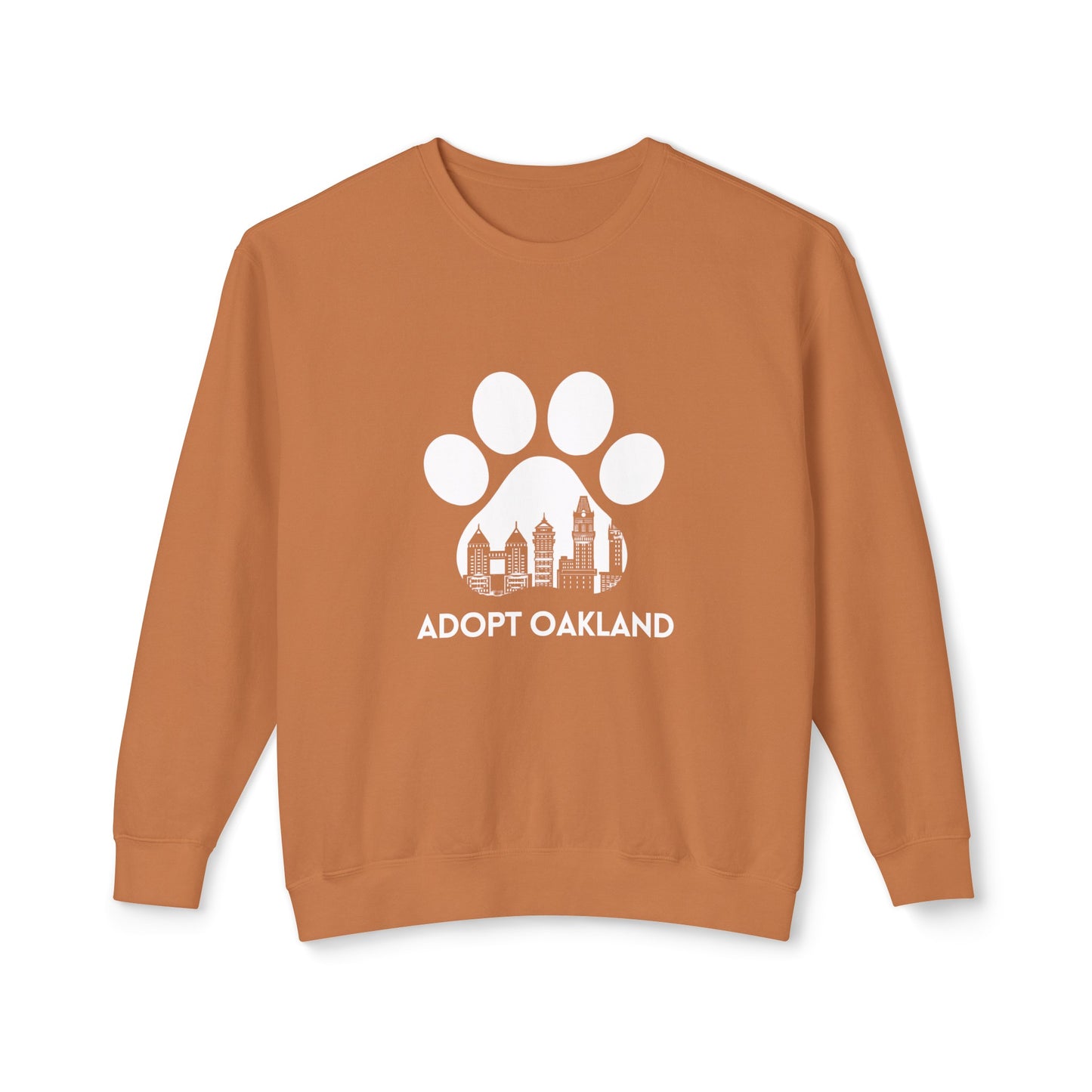 Adopt Oakland Unisex Lightweight Crewneck Sweatshirt