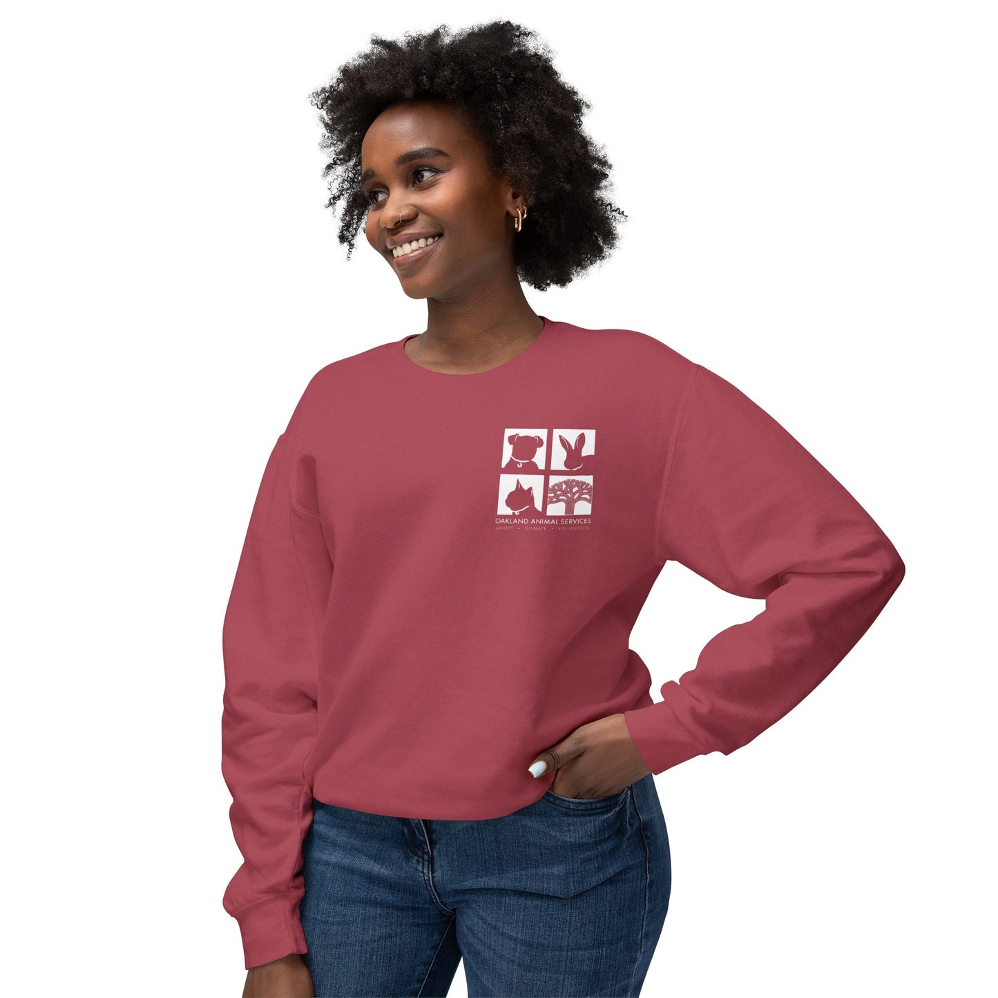 OAS Logo Unisex Lightweight Crewneck Sweatshirt