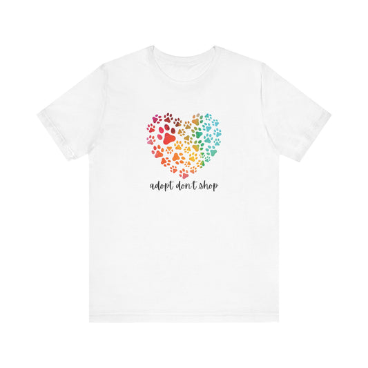 Adopt Don't Shop Hearts - Unisex Tee