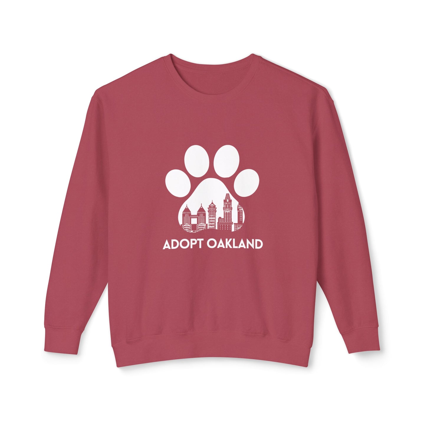 Adopt Oakland Unisex Lightweight Crewneck Sweatshirt