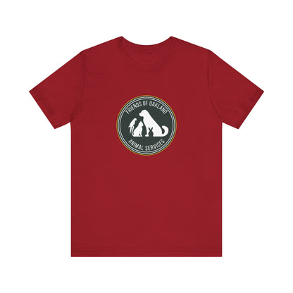 Baseball Friends of Oakland Animal Services Tee - Unisex Jersey Short Sleeve Animal Lovers Shirt