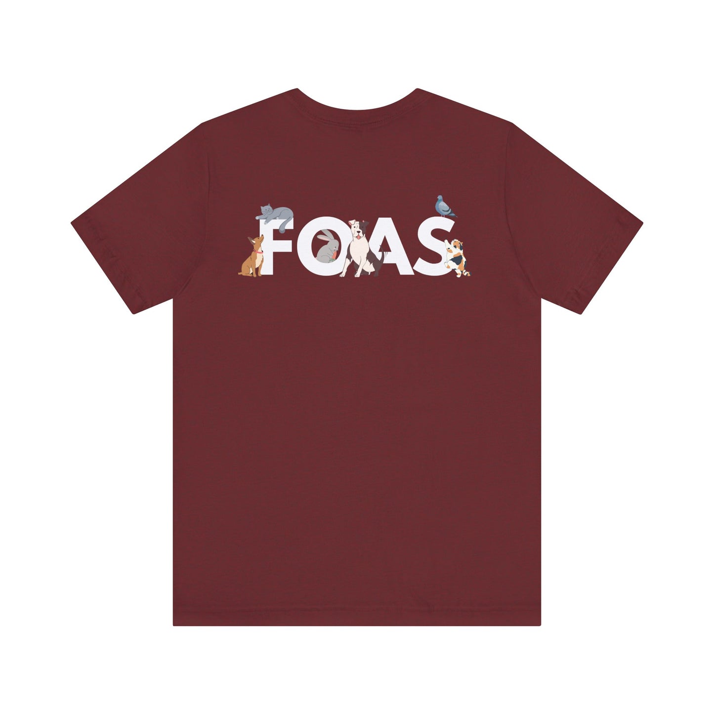 FOAS Pets Back Printed Cotton Jersey Tee