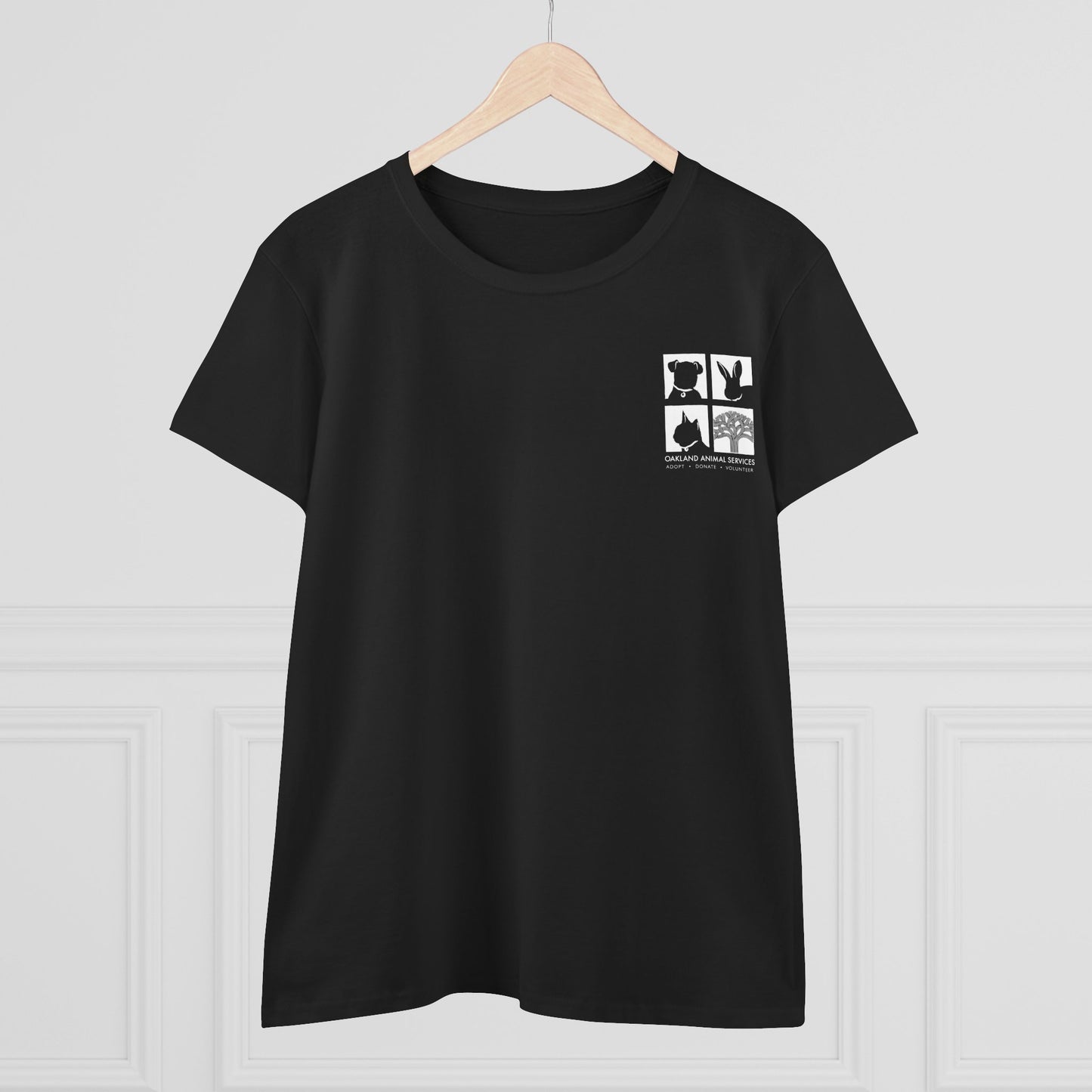 Cat Love - Women's Cotton Cat Rescue Back Printed Tee - Support Animal Services
