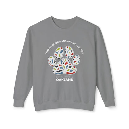 Pawsitively Oakland Unisex Lightweight Crewneck Sweatshirt