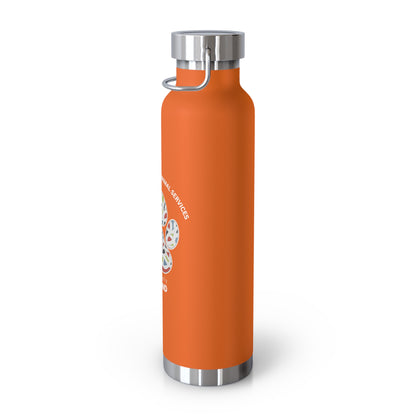 Pawsitively Oakland Copper Vacuum Insulated Bottle, 22oz