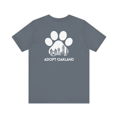 Back- Printed Adopt Oakland Unisex Short Sleeve