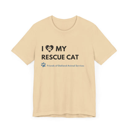 I Love my Rescue Cat Unisex Tee