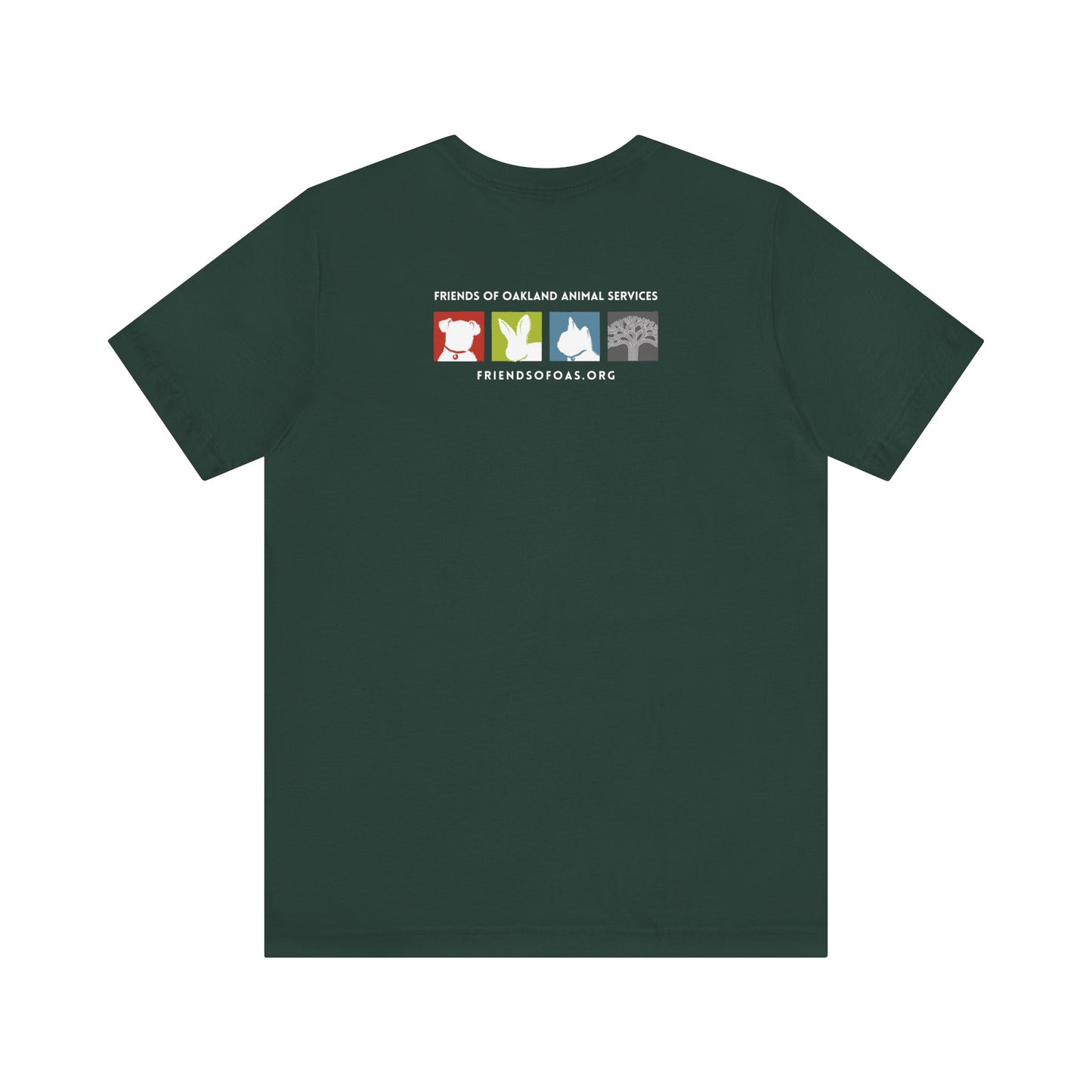 Baseball Friends of Oakland Animal Services Tee - Unisex Jersey Short Sleeve Animal Lovers Shirt