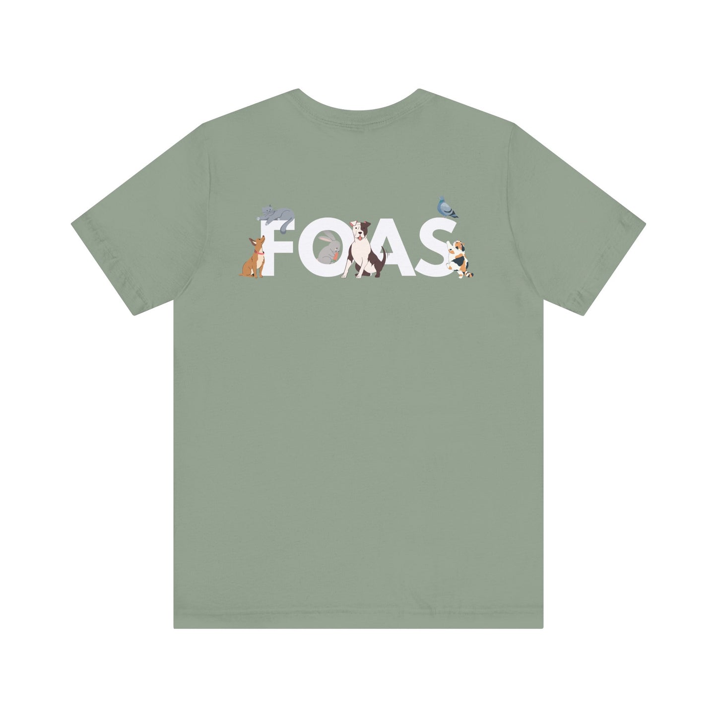 FOAS Pets Back Printed Cotton Jersey Tee