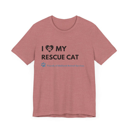 I Love my Rescue Cat Unisex Tee