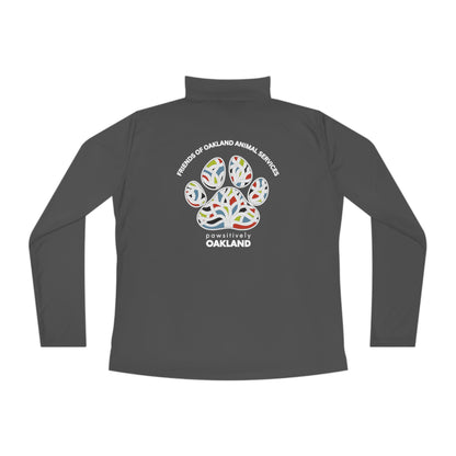 Pawsitively Oakland Ladies Quarter-Zip Pullover