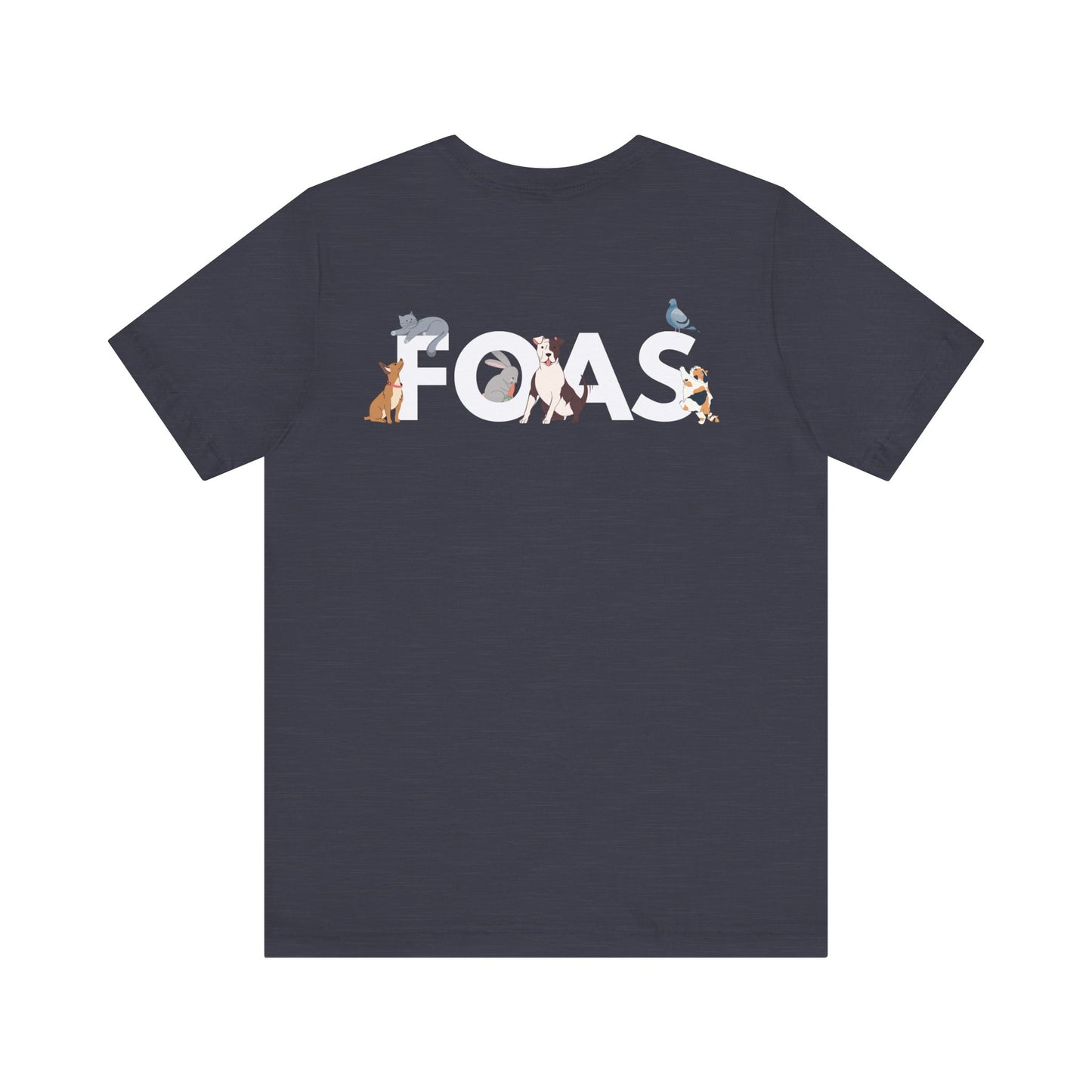 FOAS Pets Back Printed Cotton Jersey Tee