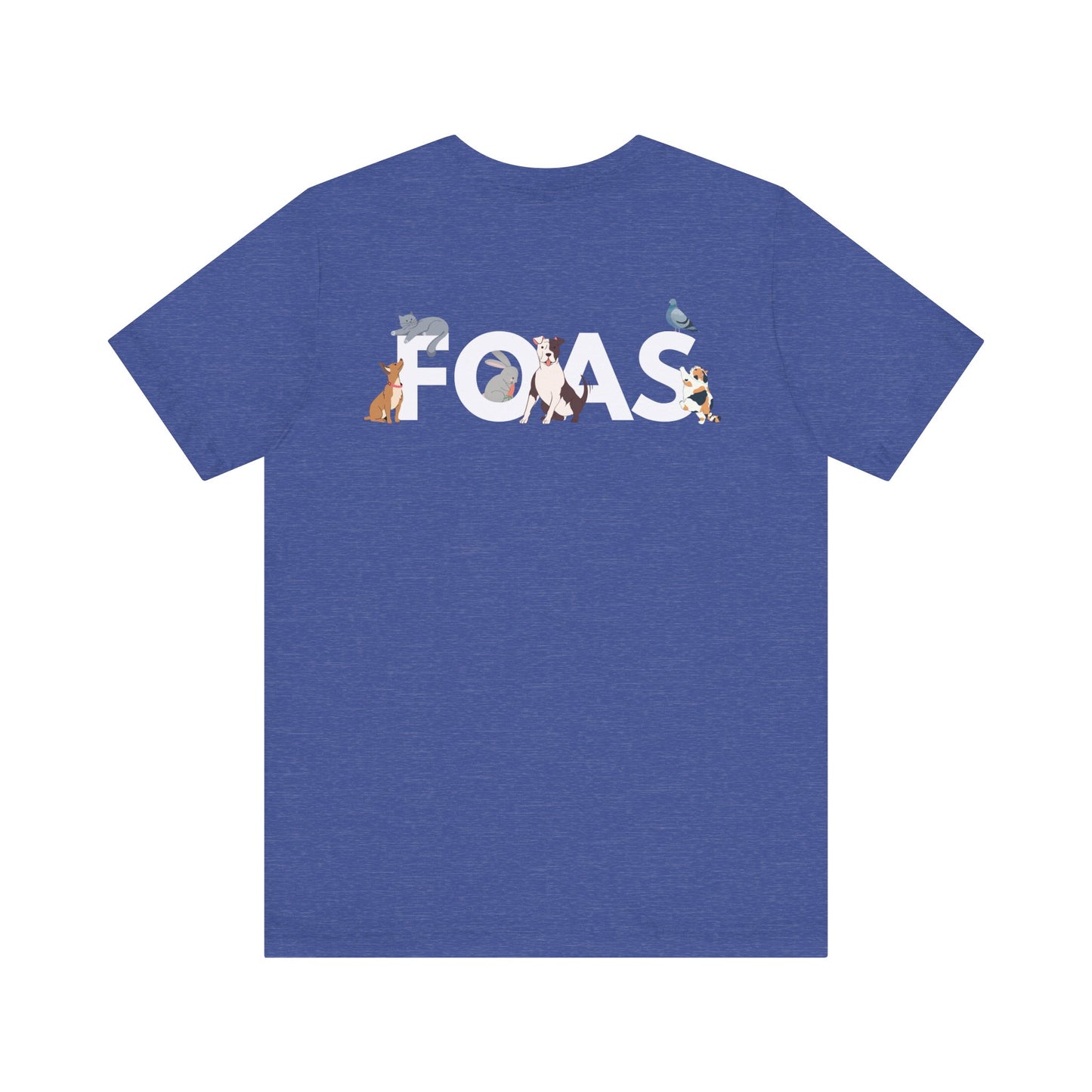 FOAS Pets Back Printed Cotton Jersey Tee