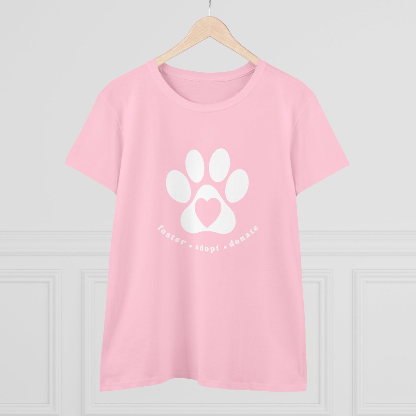 Helping Paw Women's Midweight Cotton Tee