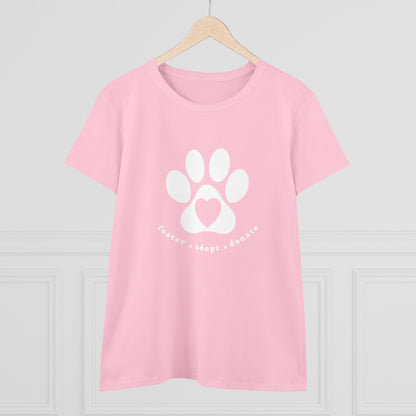 Helping Paw Women's Midweight Cotton Tee