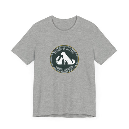 Baseball Friends of Oakland Animal Services Tee - Unisex Jersey Short Sleeve Animal Lovers Shirt